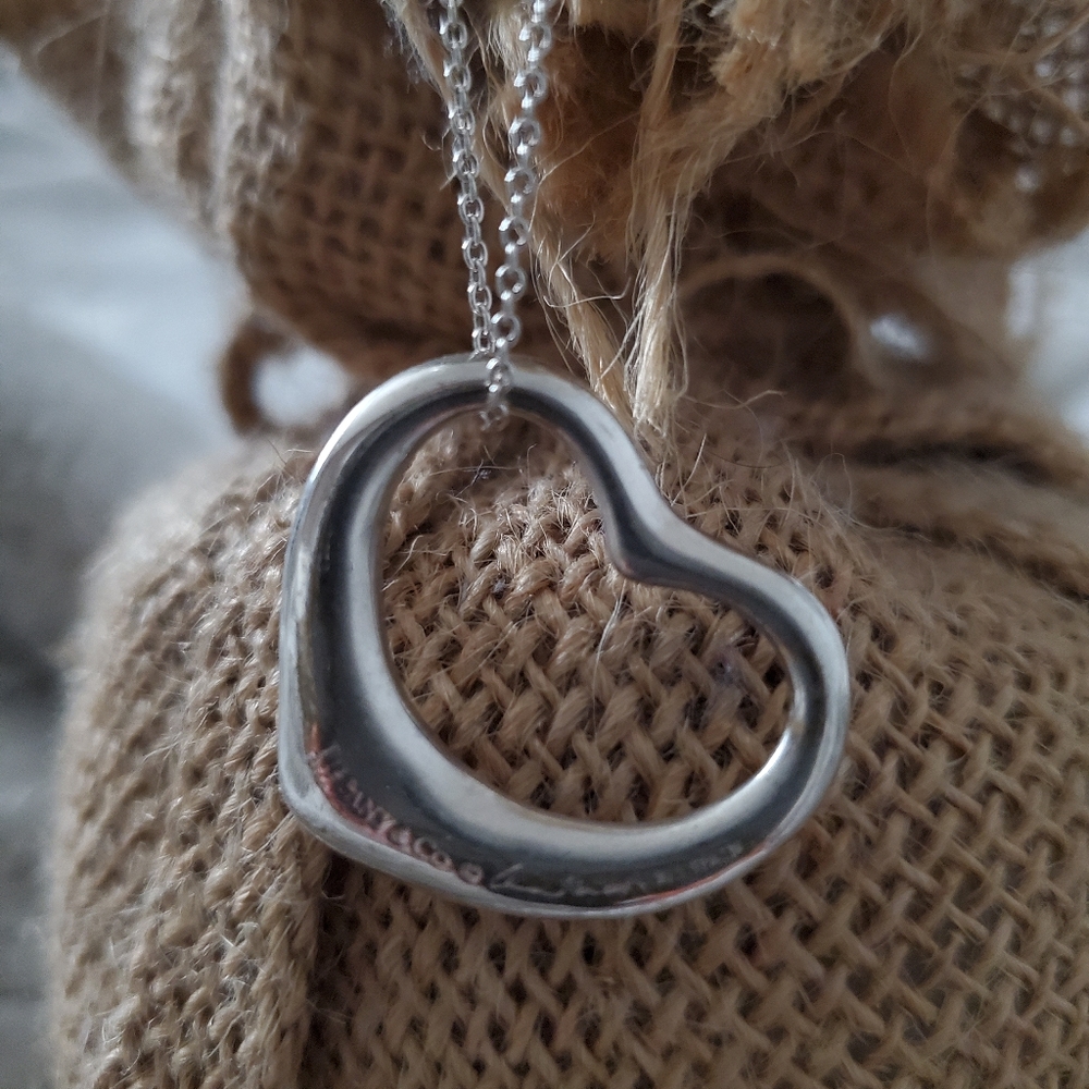 Tiffany Elsa Paretti Large Open Heart Necklace